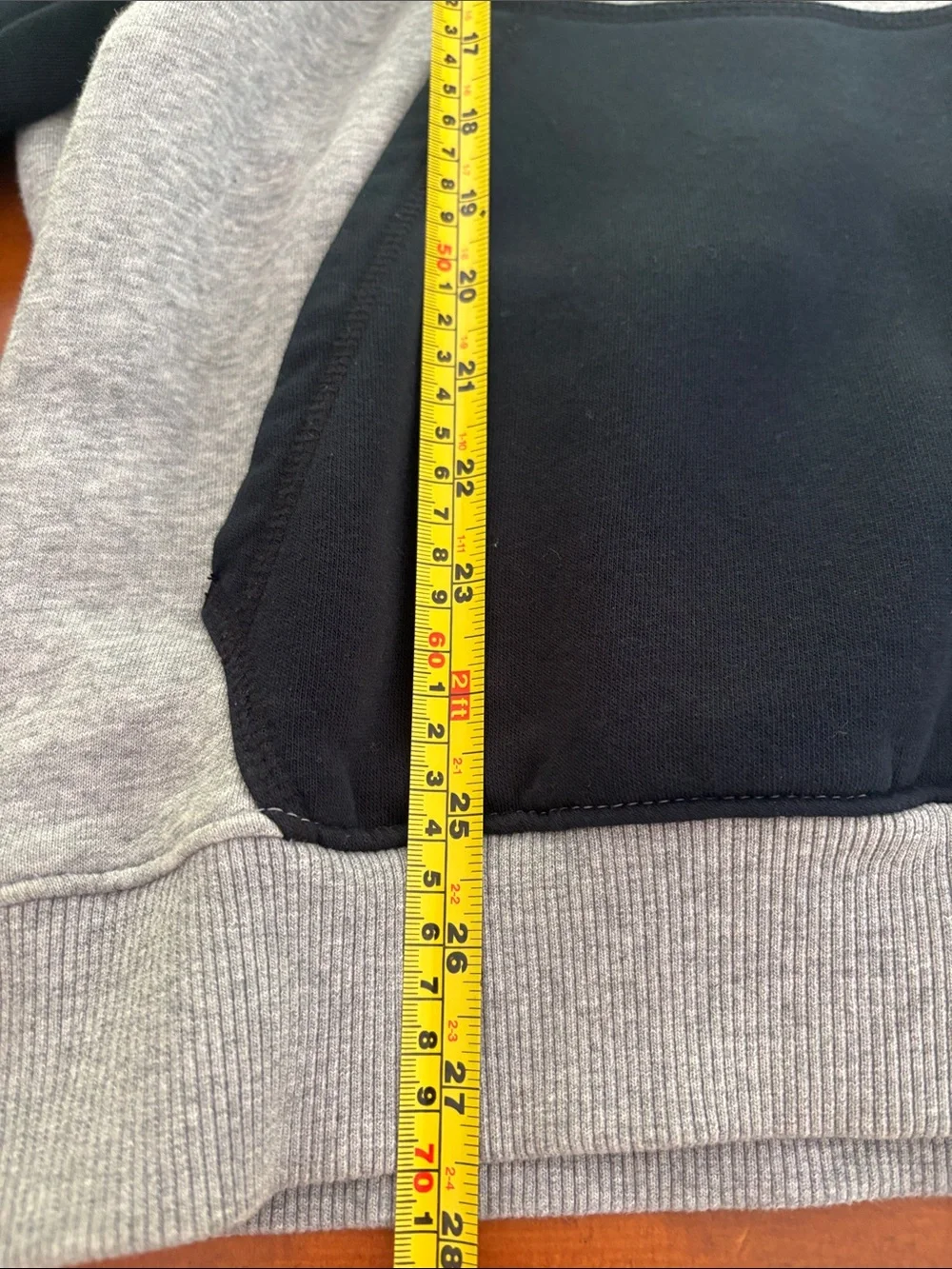 Jordan Gray & Black Hoodie with Logo on side