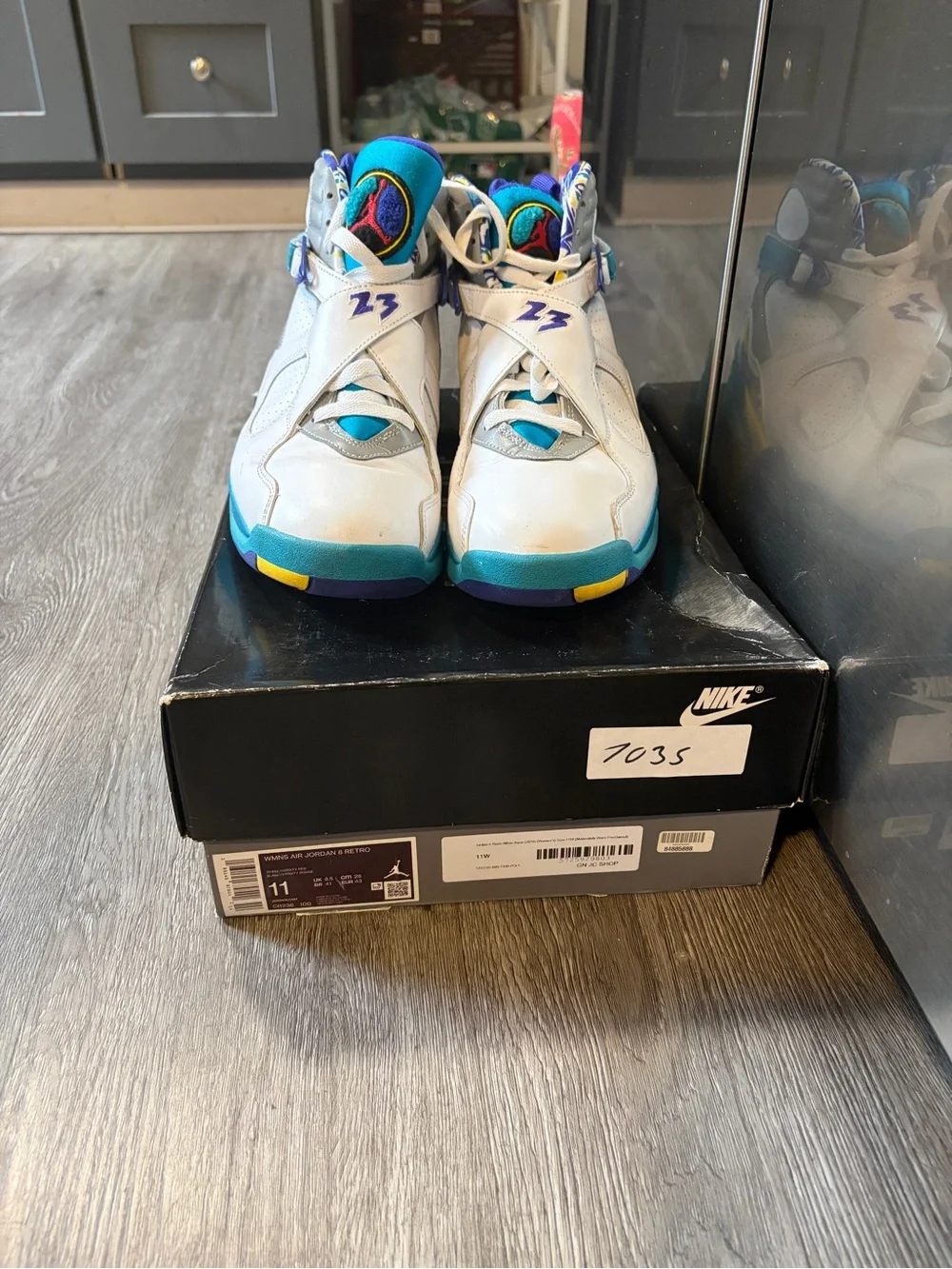 Air Jordan 8 Retro Aqua Size 9.5M