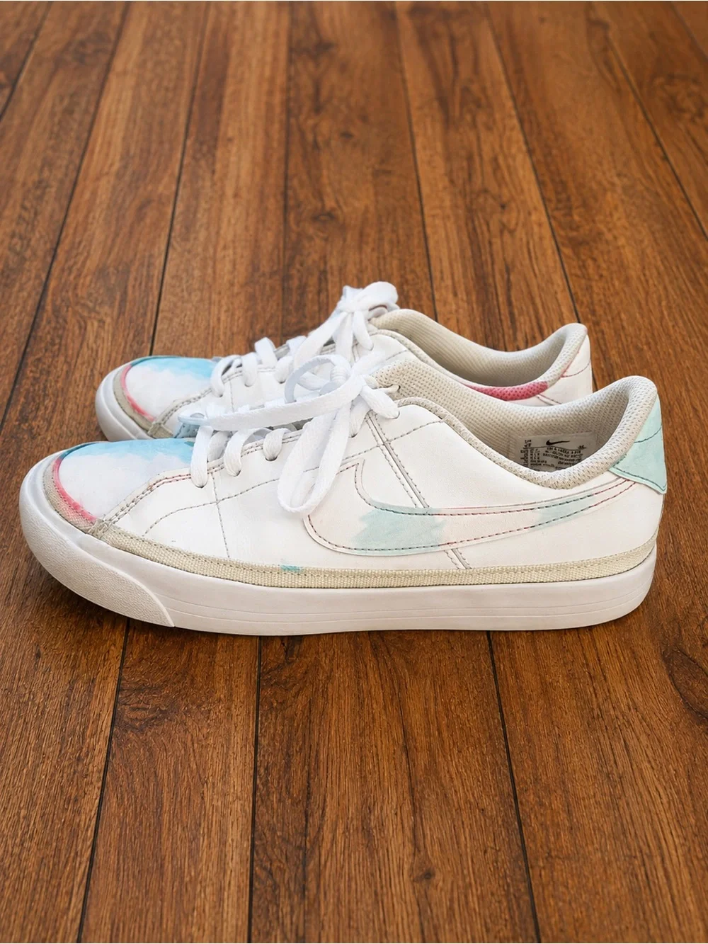 Nike Court Legacy Next Nature Pastel Watercolor Sneakers Youth 5 / Women’s 6.5