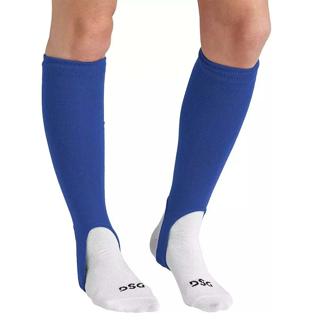 DSG Baseball Stirrup Socks Medium Womens 5-10 Mens 4-8 Shoe Unisex Blue LOT of 2