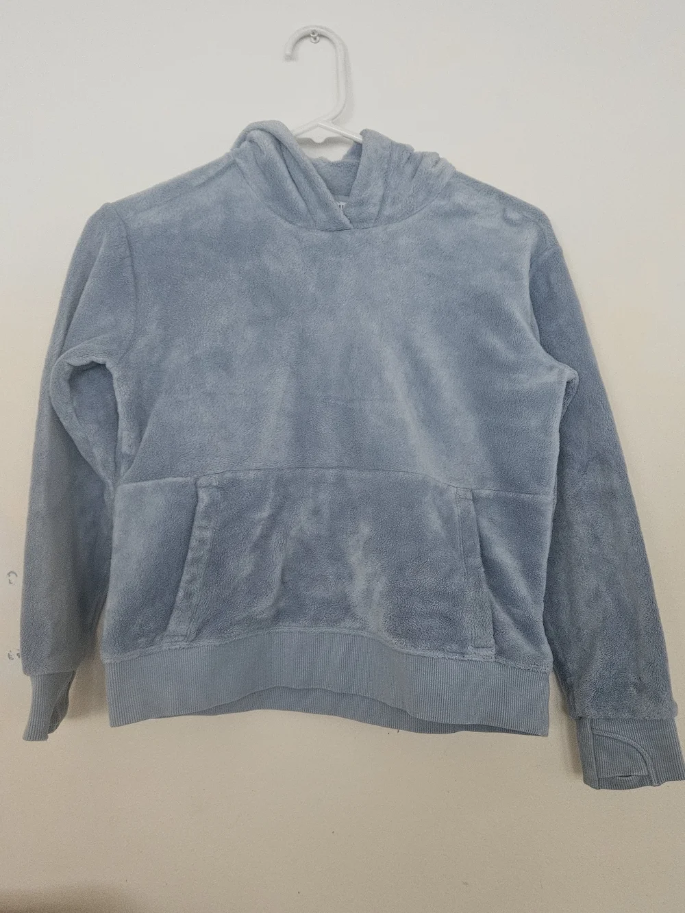 Athleta Light Blue Plush Crewneck Hoodie for Men