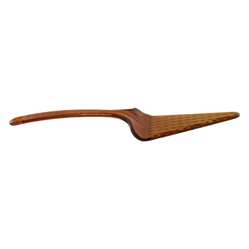 Ultratemp Pie Server Serrated Cake Vintage Translucent Amber Robinson USA Made.‎