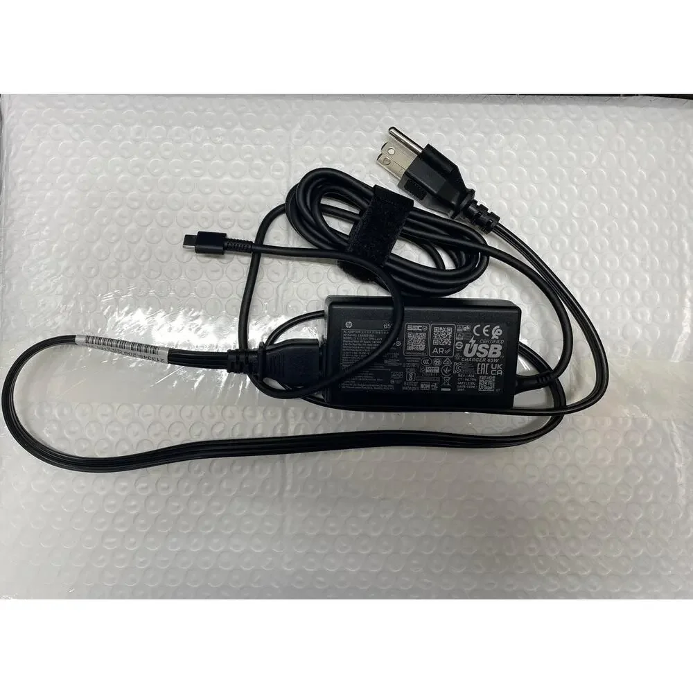 HP 65W USB C Laptop Charger L65505 001 TPN LA23 New