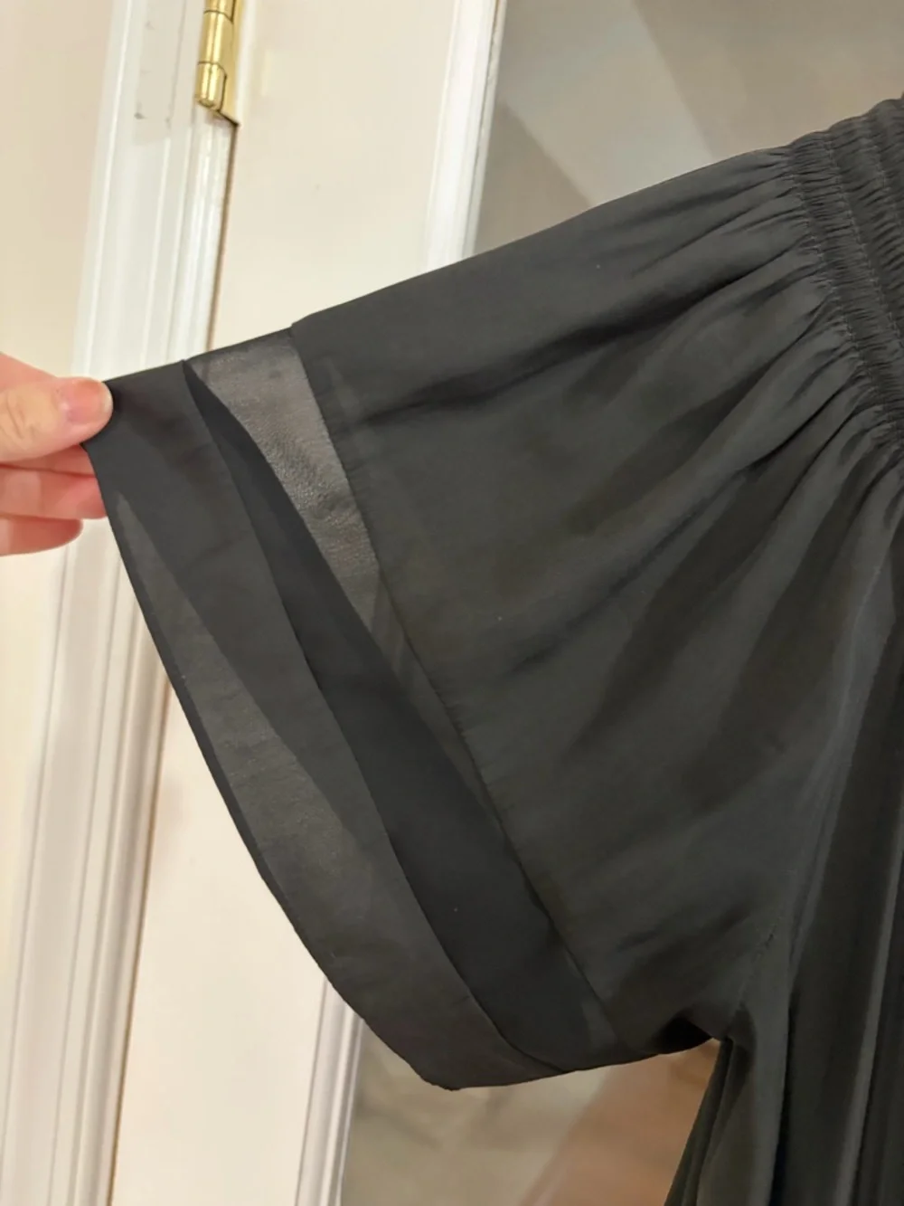 N/A lo sheer smocked