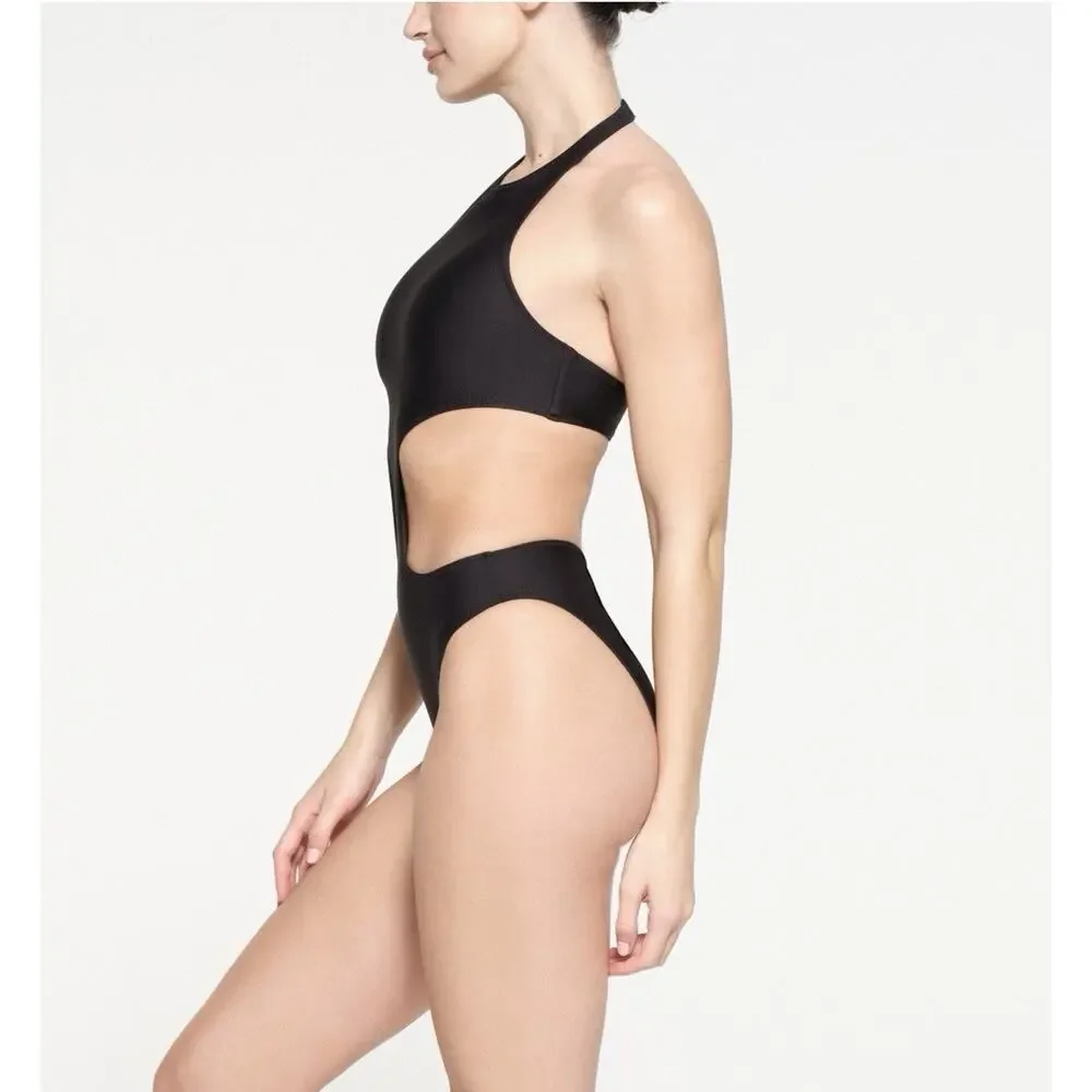 SKIMS halter monokini