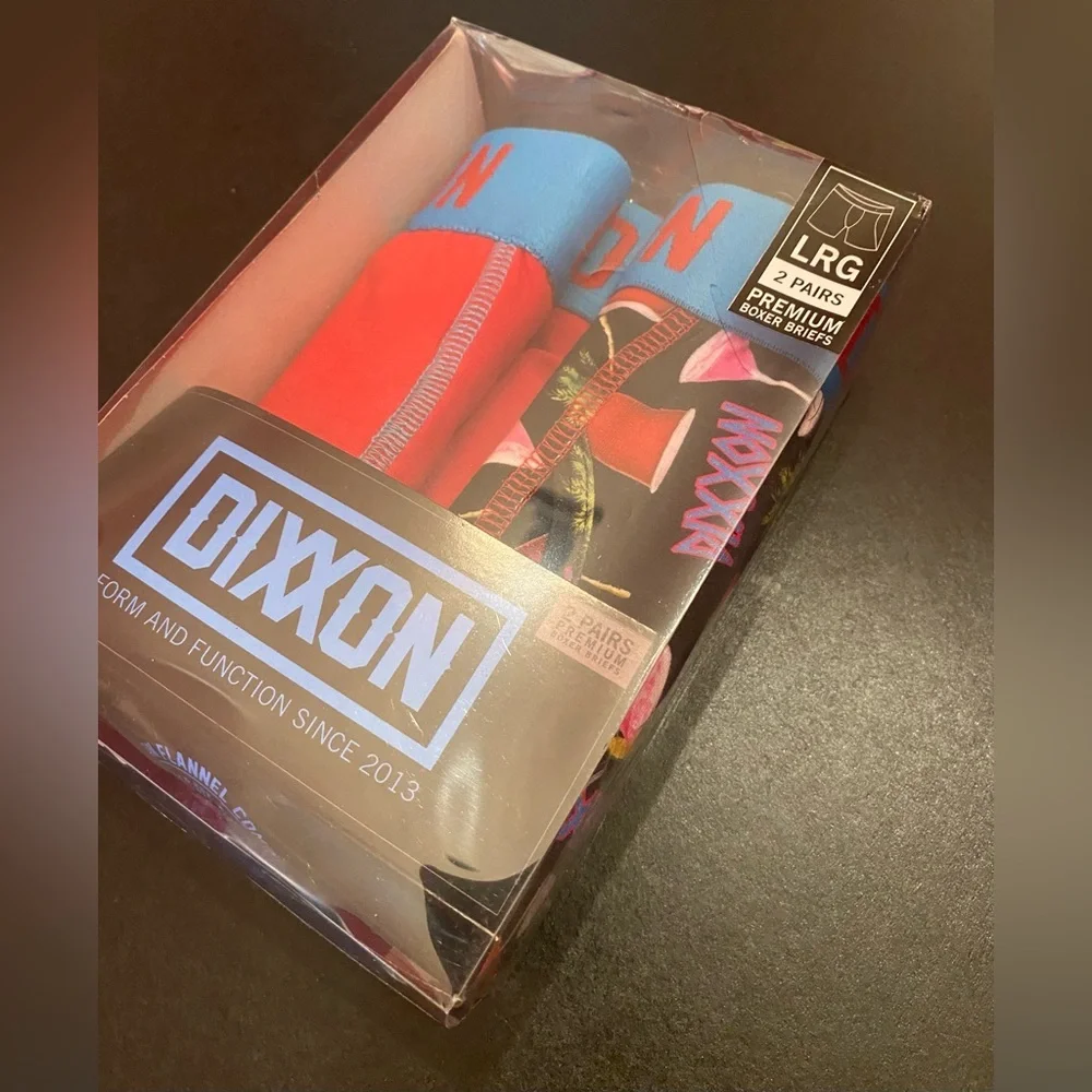 Dixxon 2-Pair Men’s Boxer‎ Briefs Size Large NEW