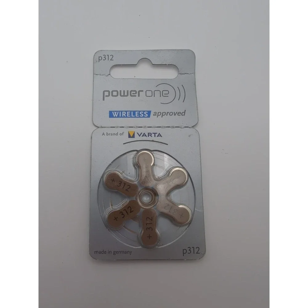 Power‎ One Zinc p312 hearing aid battery, 1 Pack