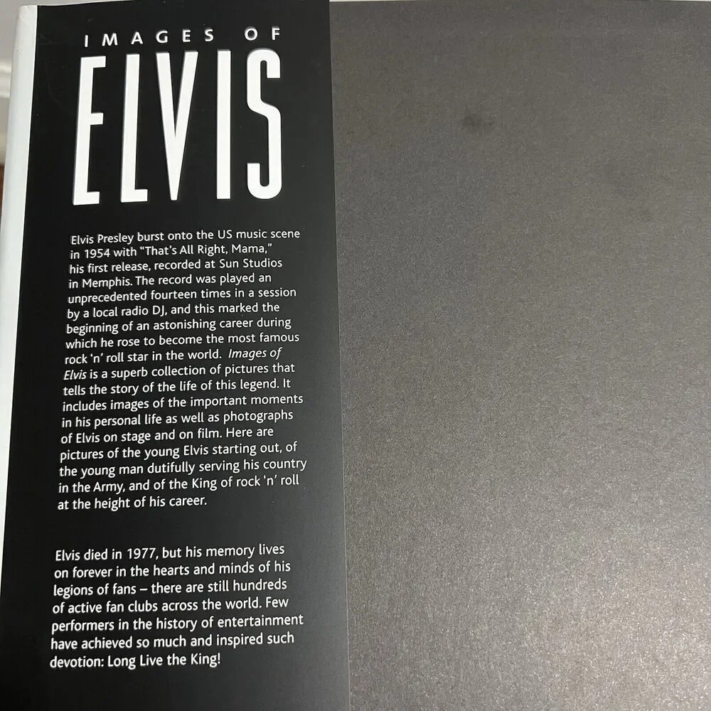 Images of Elvis Hardcover Coffee Table Book by Marie Clayton‎