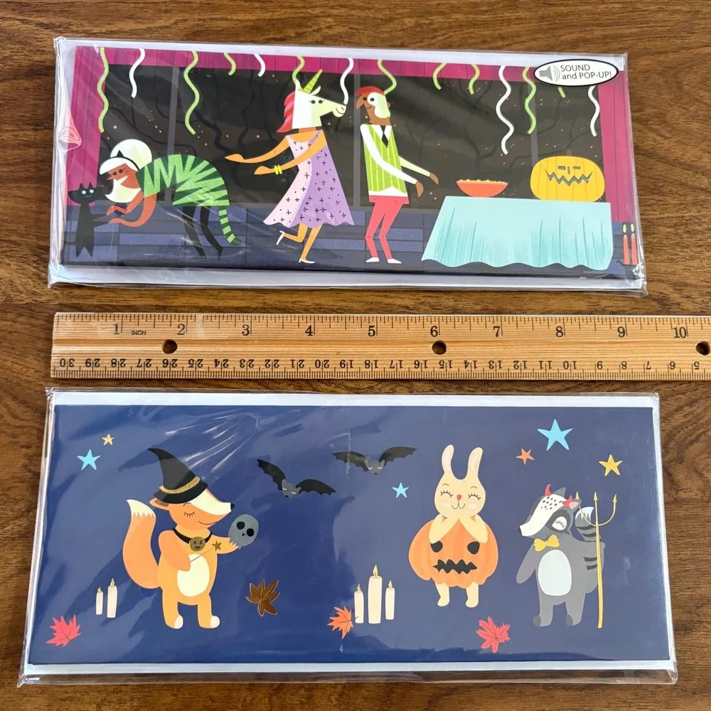 2 Up With Paper Halloween Party & Woodland Sound Pop-Up‎ Cards - New