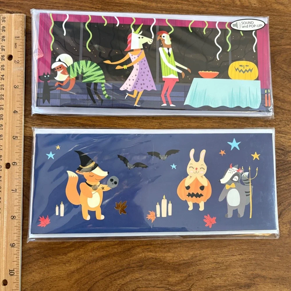 2 Up With Paper Halloween Party & Woodland Sound Pop-Up‎ Cards - New
