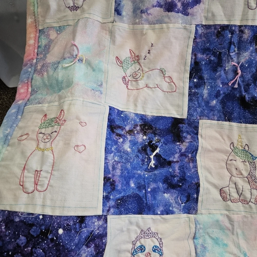 Handmade baby quilt