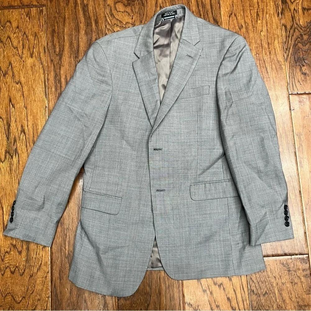 Tommy Hilfiger‎ Gray Sport Coat with Notched Lapel and Classic Fit