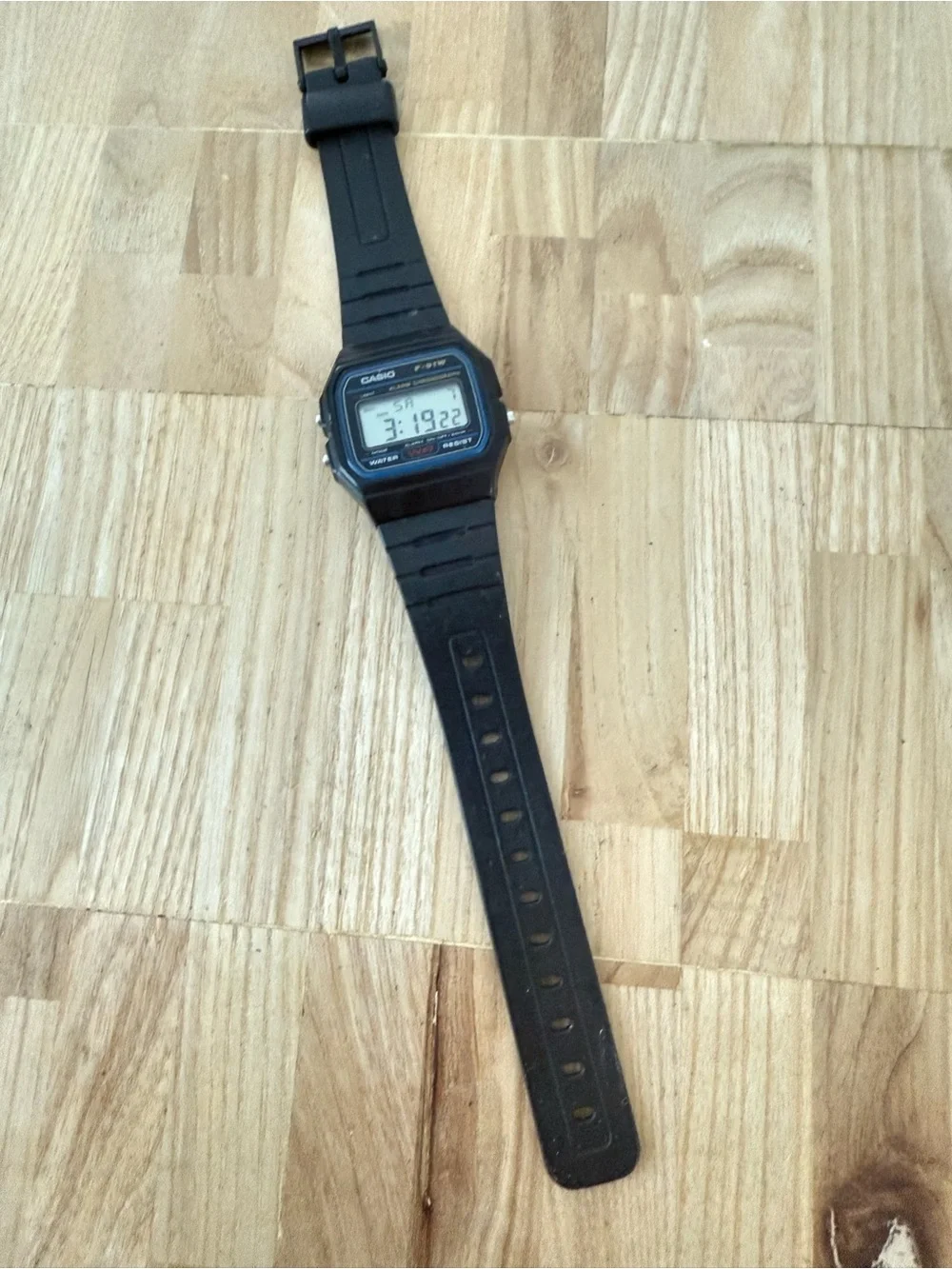 Casio watch below