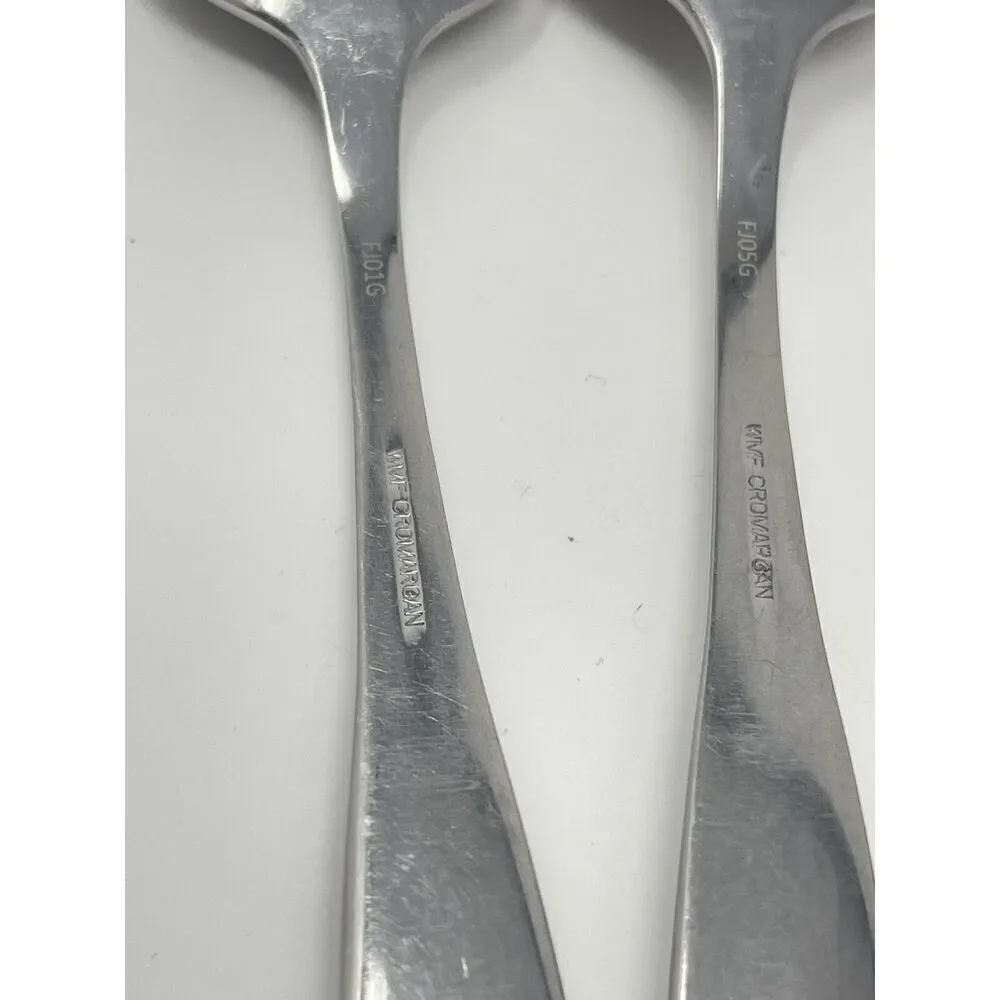 WMF Cromargan Baby Spoons Zoo Lions Beetles Stainless Flatware 6.5” Set Of 4