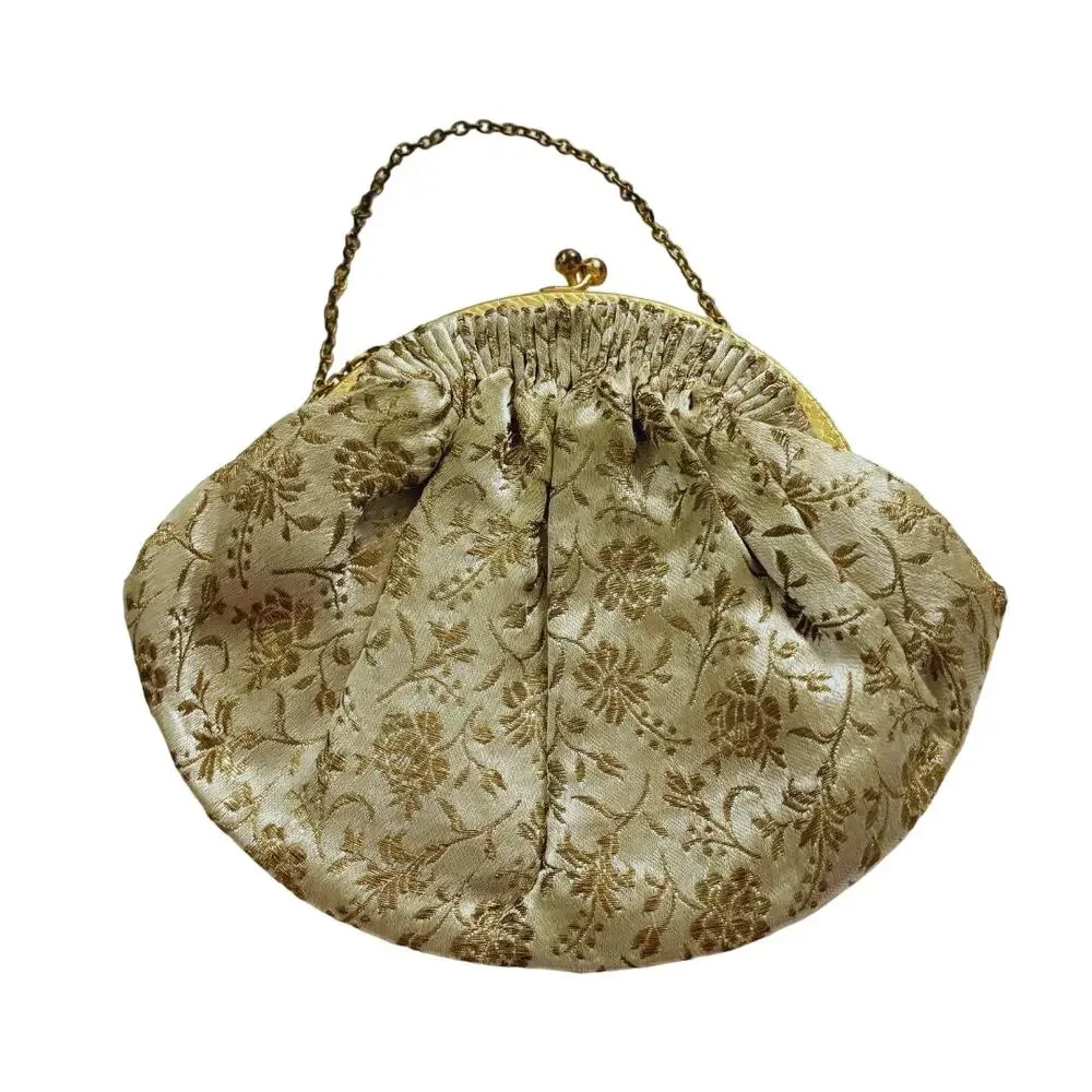 Vintage 1950s L.S. Ayes Evening Handbag Gold
