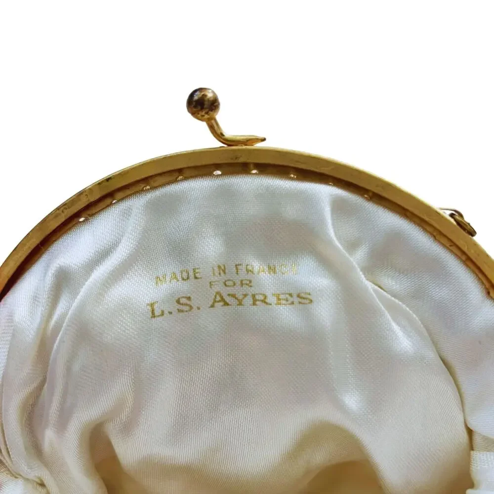 Vintage 1950s L.S. Ayes Evening Handbag Gold