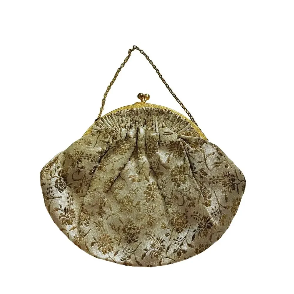 Vintage 1950s L.S. Ayes Evening Handbag Gold