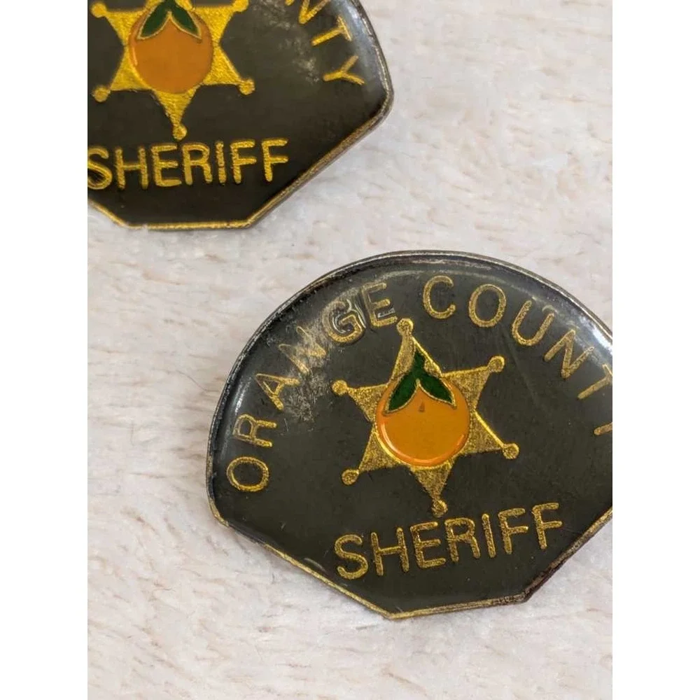 Orange County Sheriff California Bear State‎ Enamel Pin Lot - Set of 4