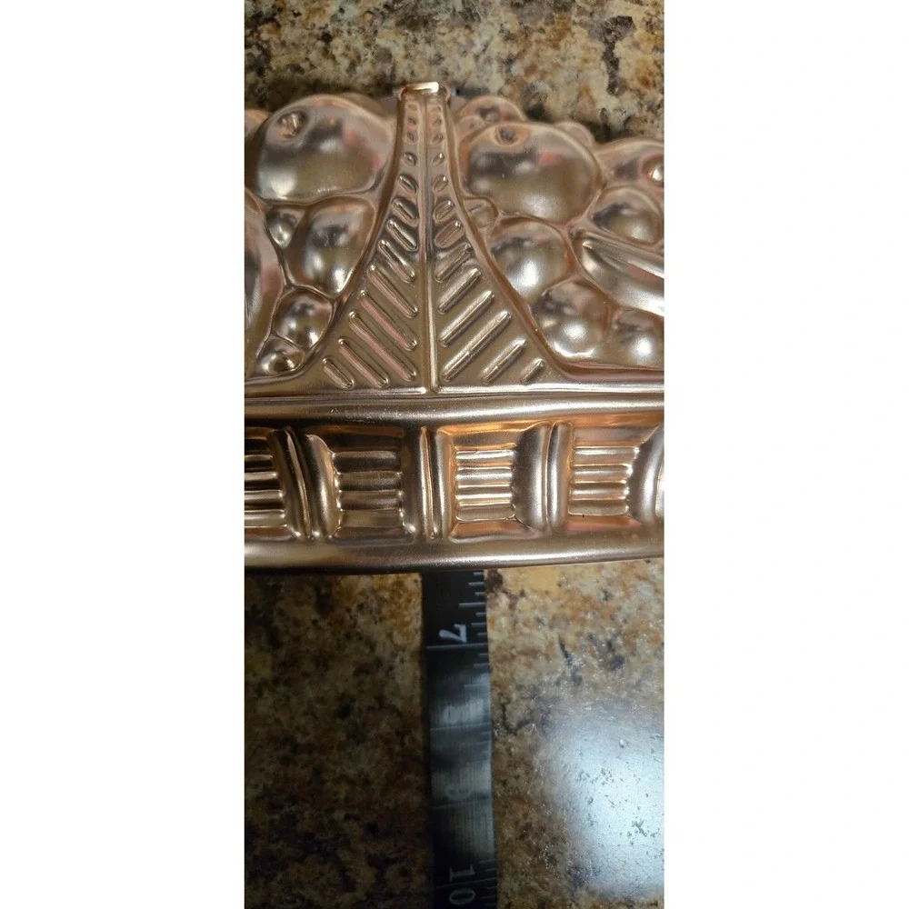 Vintage Mirro Copper Tone Mold Set Fruit‎ Design 3 Piece *Made USA Cottagecore