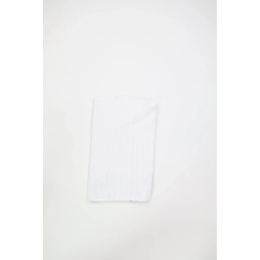 Brooks Brothers Hand Towel‎ Herringbone 16x28 White Turkish Cotton Bathroom