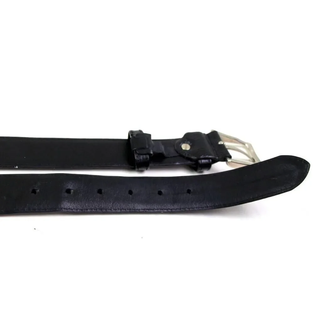 Novin Leather BLACK REAL LEATHER 1 1/4