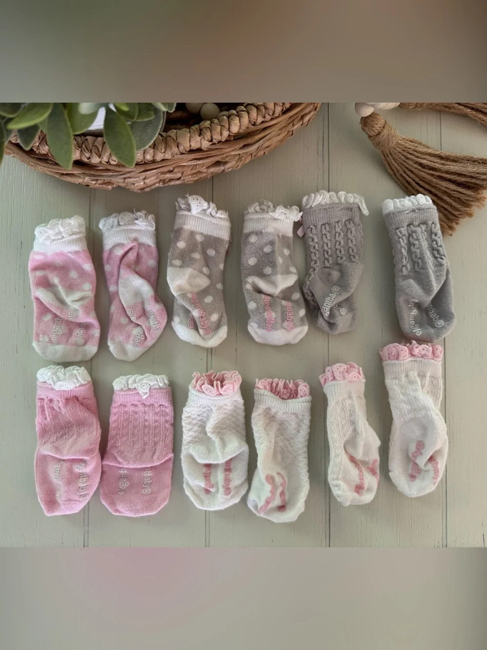 Elegant Baby pink gray