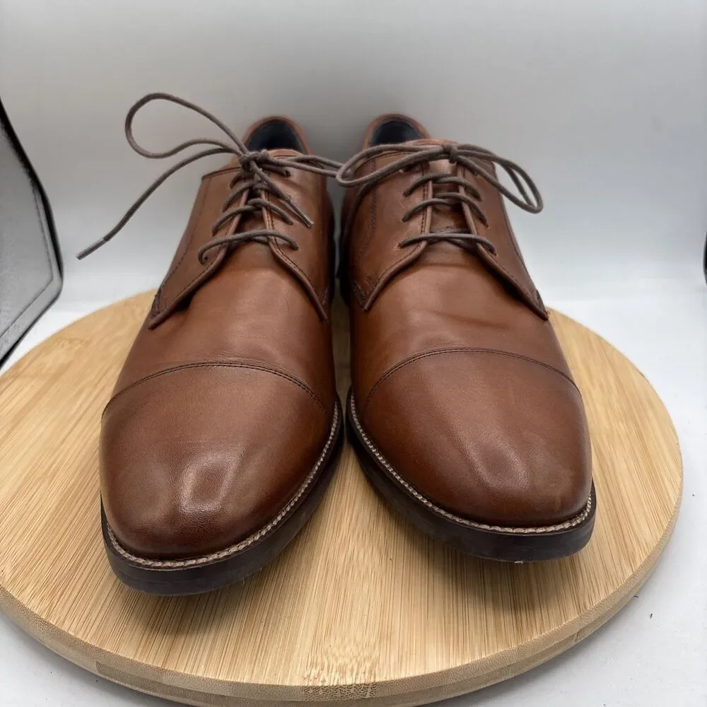 Cole Haan Men's Lenox Hill Cap Oxford Brown Size 11M C11632 Lace Up Dress Shoes
