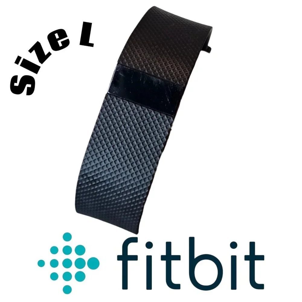 Fitbit Charge HR Wireless Activity Wristband‎ - Size Large - Black UNTESTED