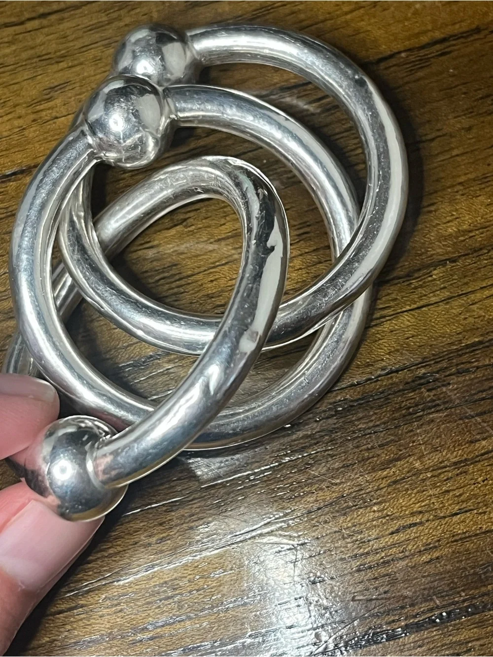 Tiffany & Co Three Interlocking Ring Rattle - Vintage