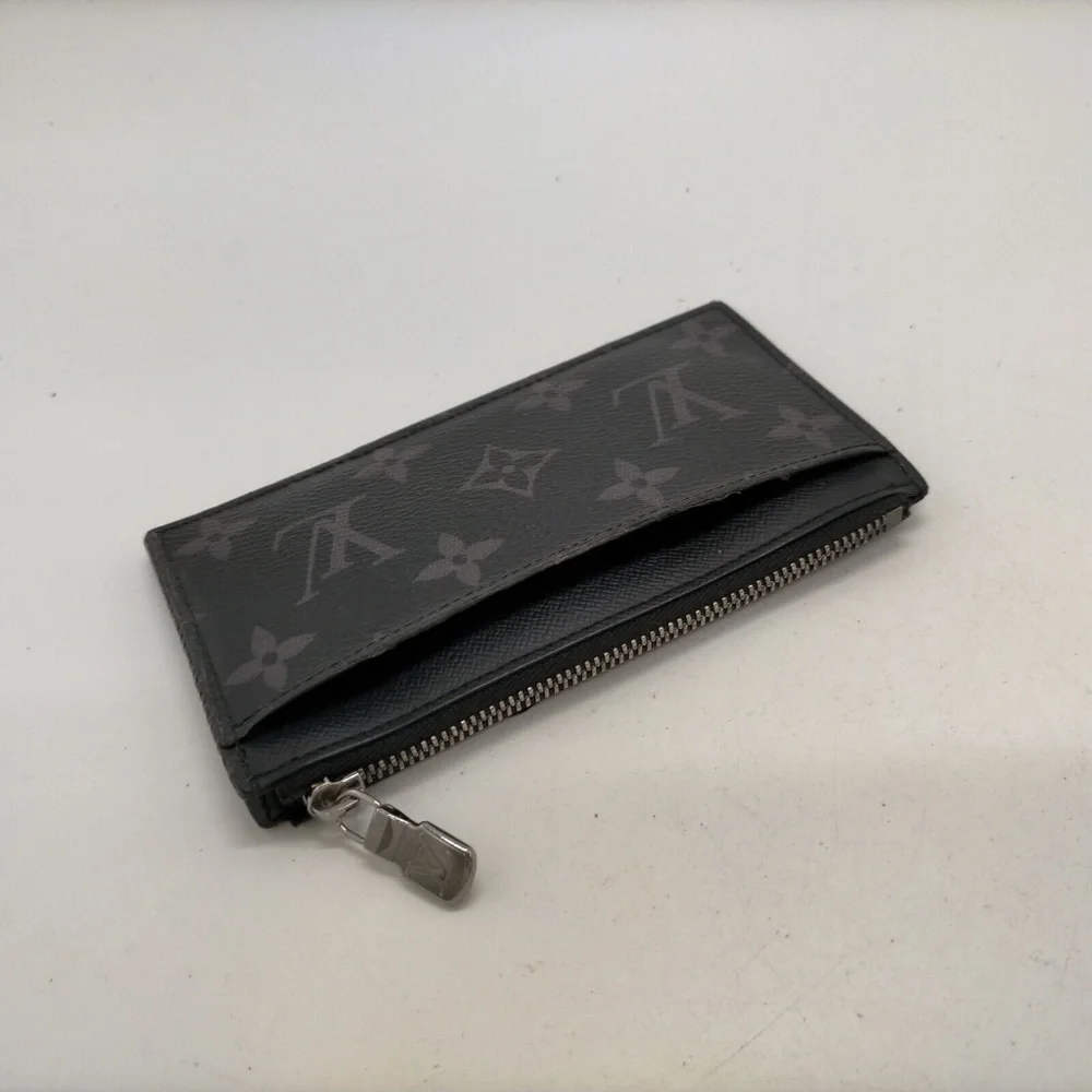 Louis Vuitton Eclipse Coin Card Holder Black/grey Monogram