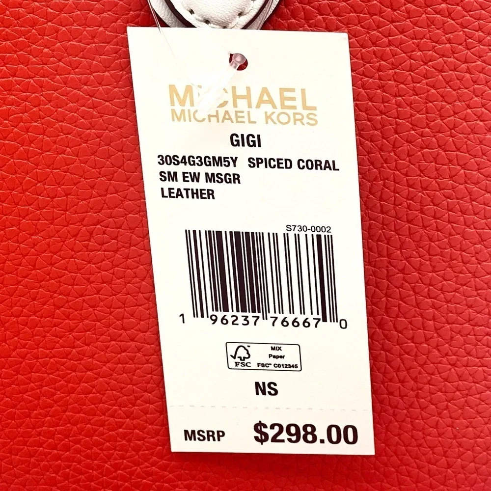 Michael Kors Gigi Small Embossed Pebbled Leather Messenger Bag