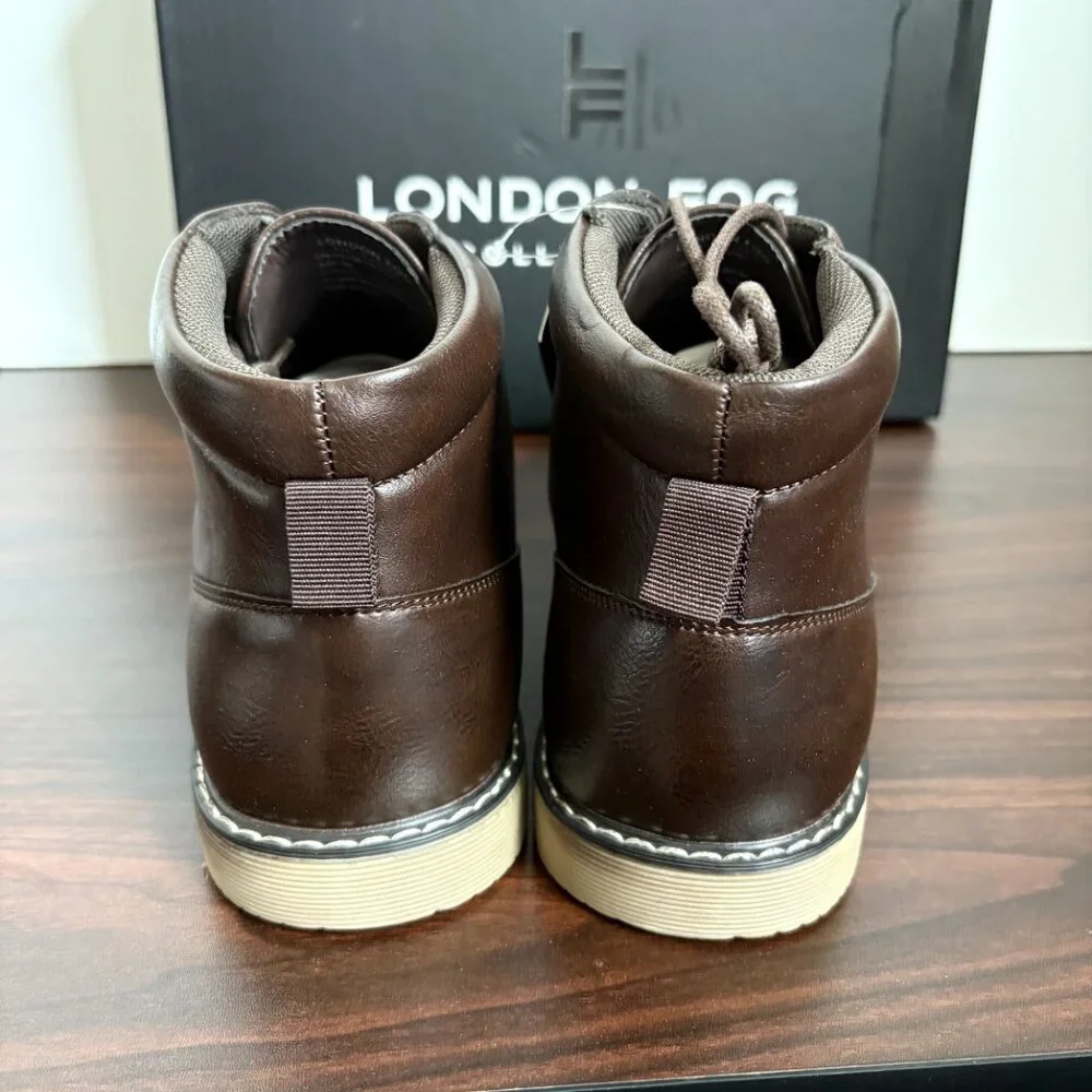 London Fog Collection Memory Foam LFM-Tyler Chukka Brown Office Party 9M