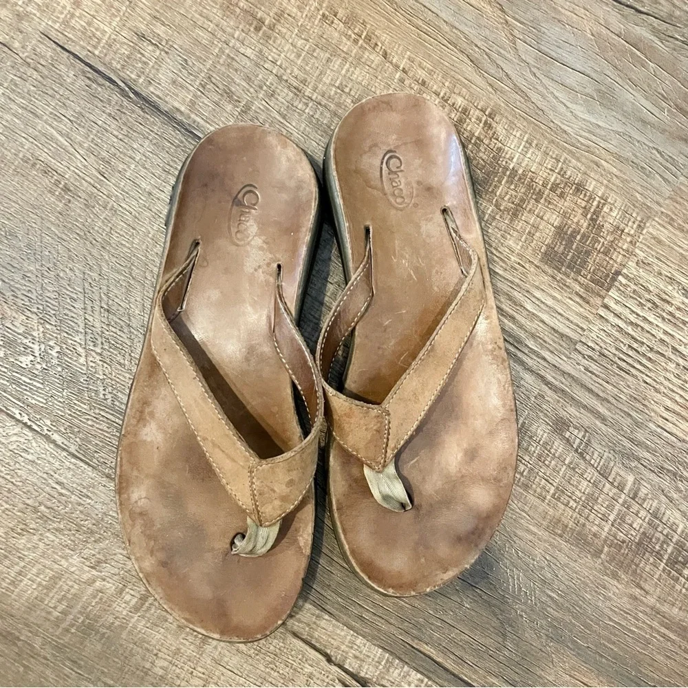 3/$20 Chaco Classic Leather Flip Flops
