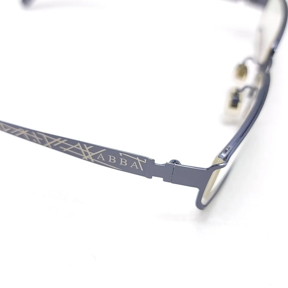 ABBA Eyeglass Frames ONLY AB‎ 8031 C36 52/18/138 Silver Blue