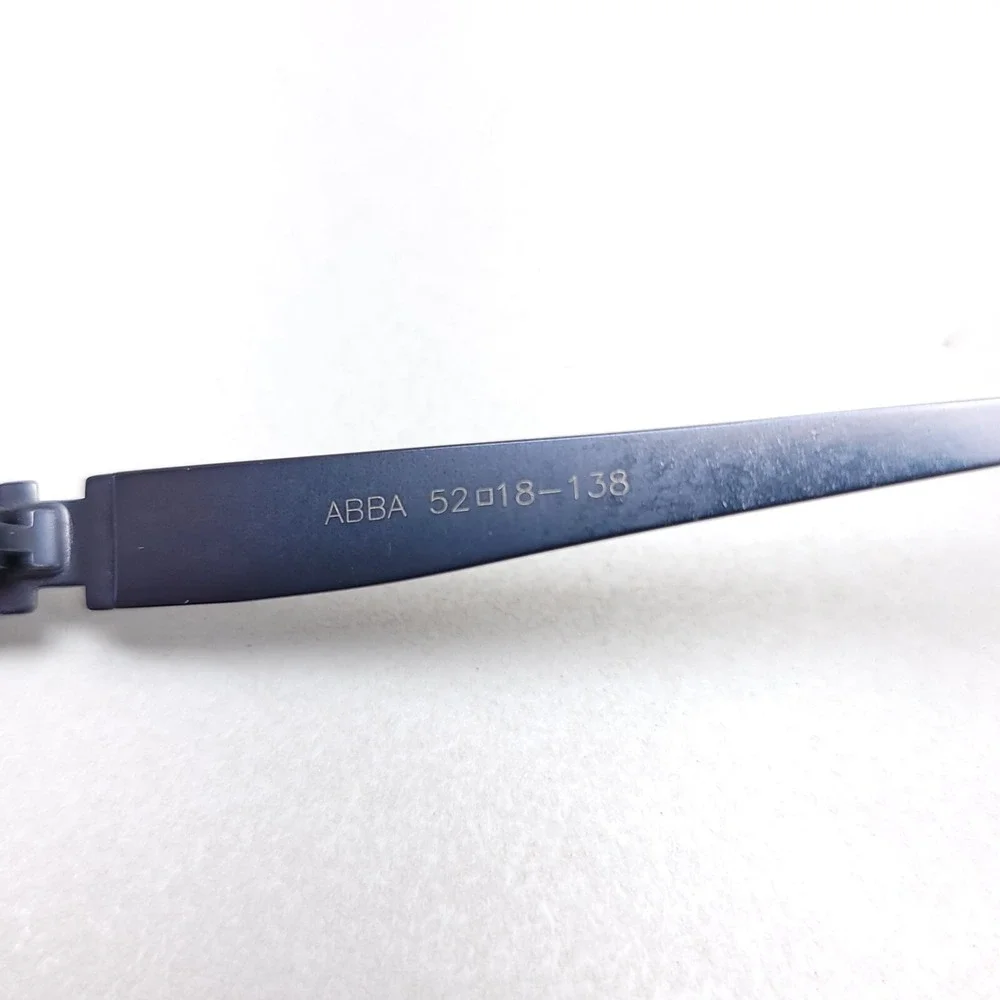 ABBA Eyeglass Frames ONLY AB‎ 8031 C36 52/18/138 Silver Blue