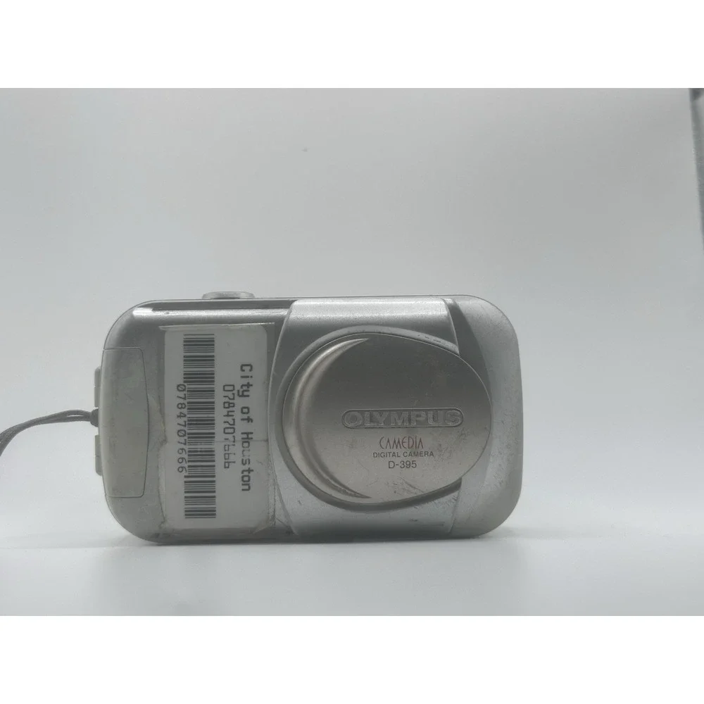 Olympus D-395 Camedia 3.2MP Digital Camera Silver Untested For Parts Repair