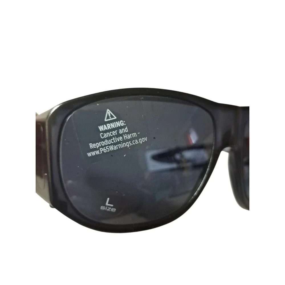 Solar Shield Polarized Fit Over Sunglasses,Size L 100% UV, Black