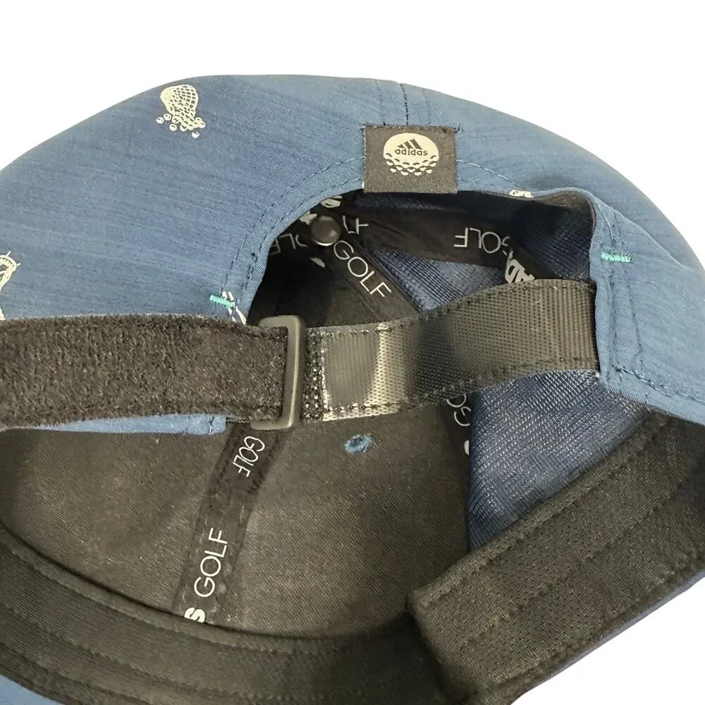 Adidas Golf Hat Navy Blue Adjustable Golf Cart Embroidery