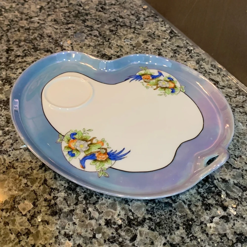 Noritake Vintage Handpainted Lusterware Snack Plates
