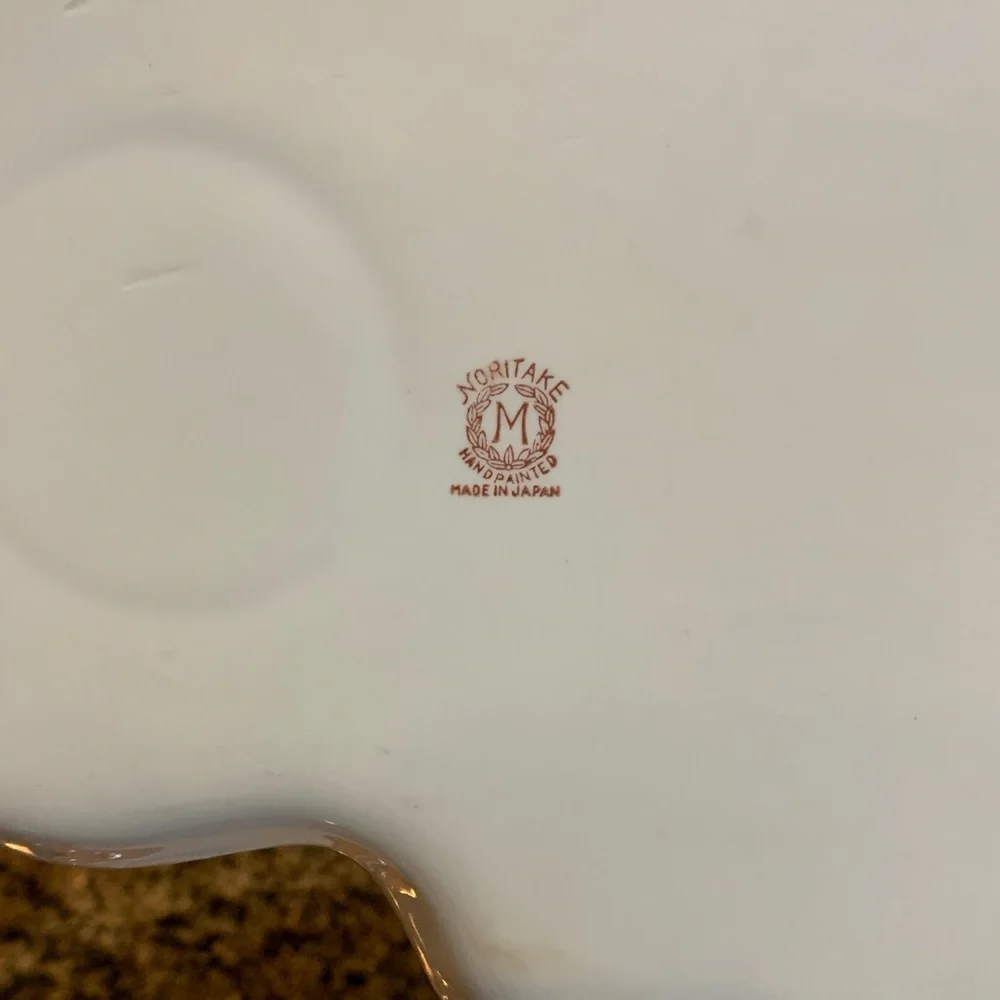 Noritake Vintage Handpainted Lusterware Snack Plates