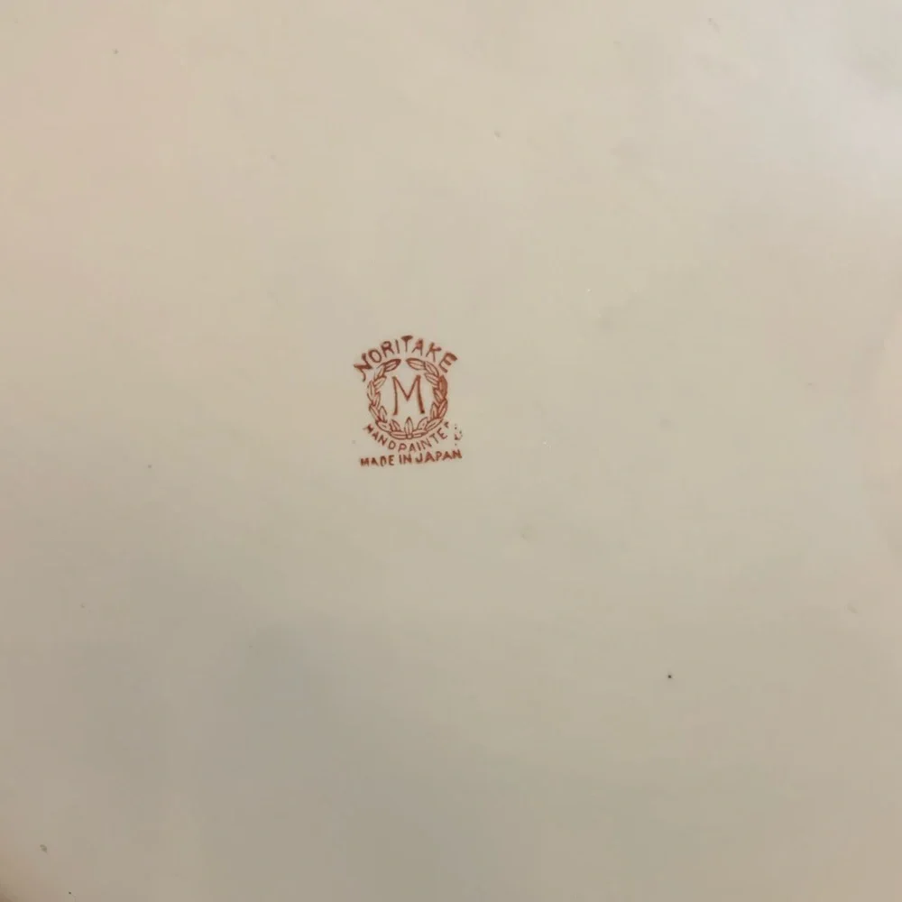 Noritake Vintage Handpainted Lusterware Snack Plates