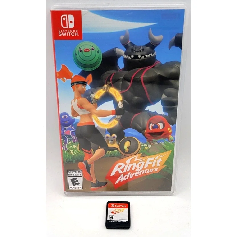 Ring Fit Adventure (Nintendo Switch, 2019) - Game & Case no‎ ring included