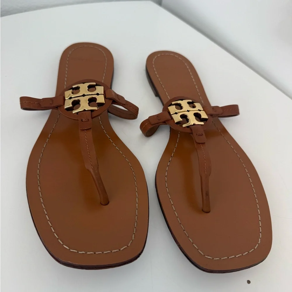 Tory Burch Miller Leather Sandals size 91/2