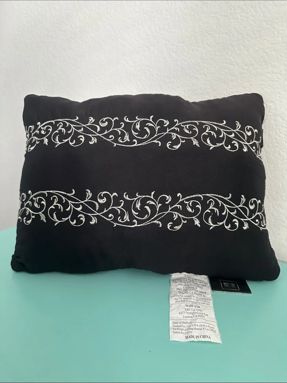 Union Square collection decorative black throw pillow-brand new/never used.