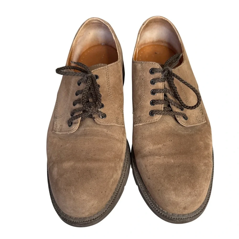 Rockport Men's Suede Oxford Dress Shoes‎ Size 12M Brown Lace Up Comfort
