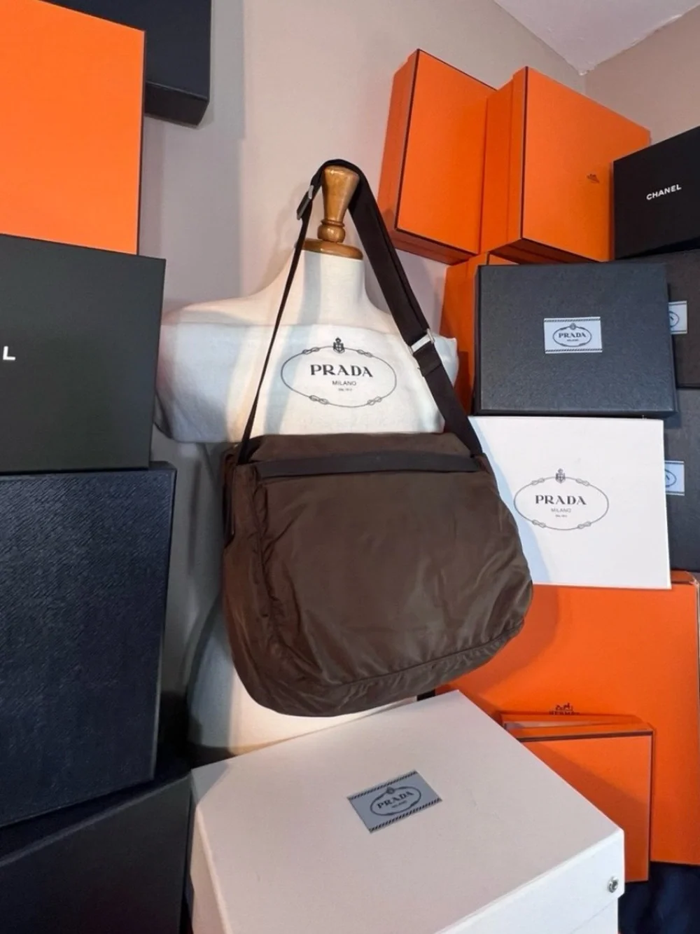 Prada nylon messenger