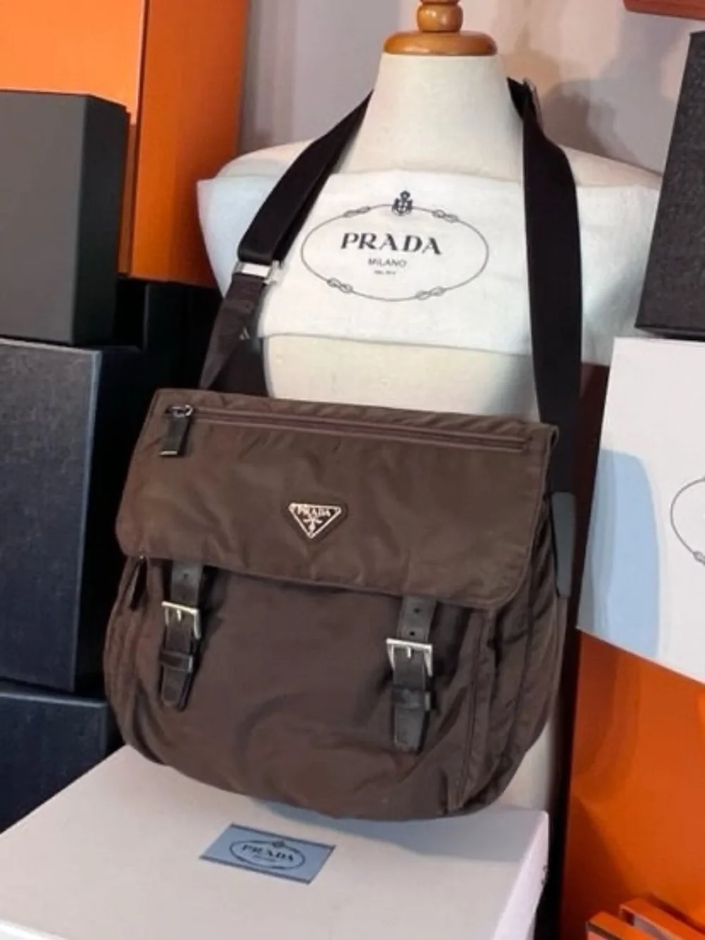 Prada nylon messenger
