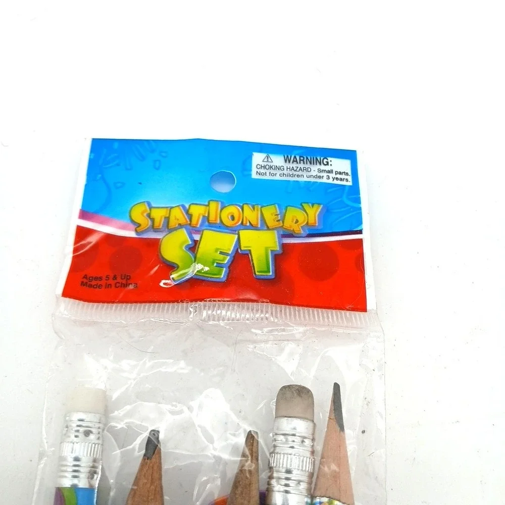 VTG Variety Novelty‎ Erasers Lady Bug 9 Count new trick pencil stationary set