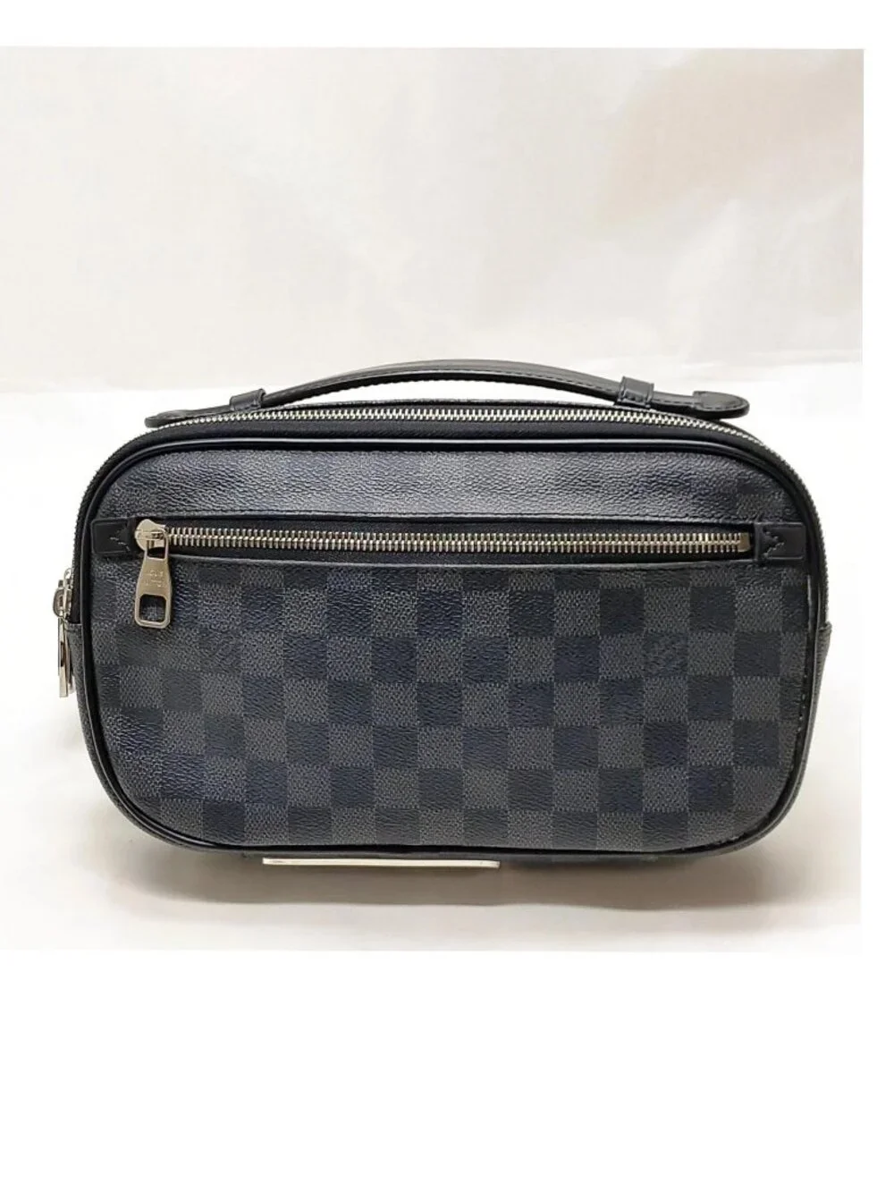 Authentic Louis Vuitton Ambler Damier Graphite Belt Bag Crossbody LV Luxury