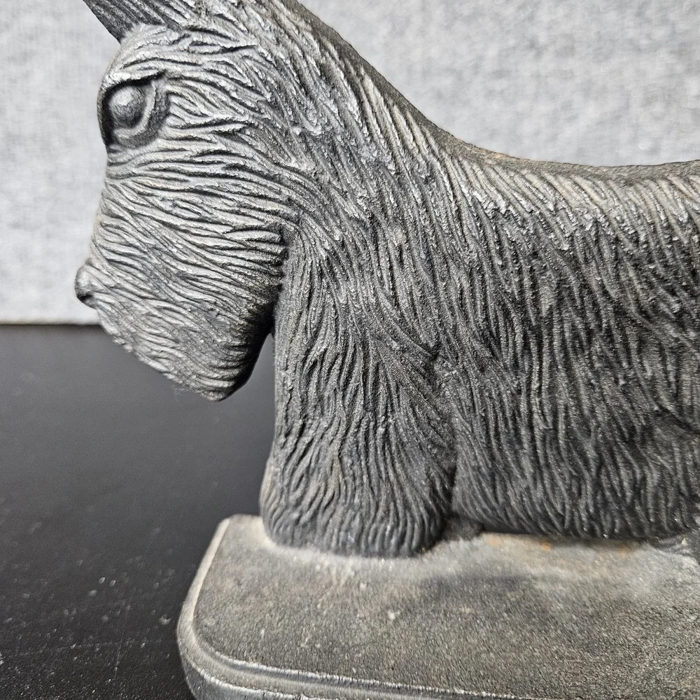 Vintage Cast Iron Scotty Dog‎ Door Stop Bookend Figurine